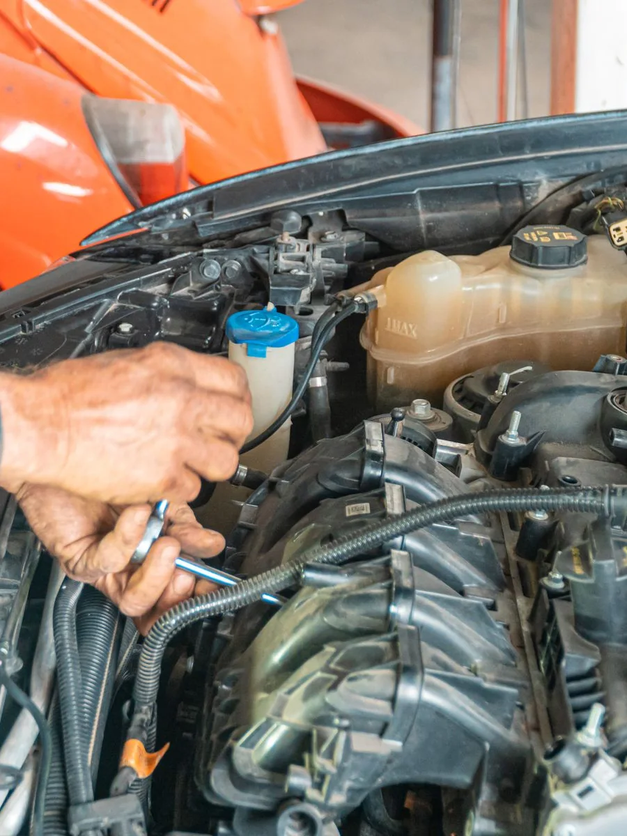 Arbeit am Motor